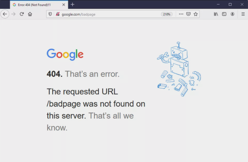how to fix error 404