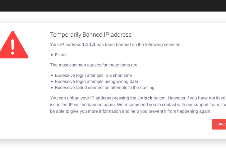 Your IP has been temporarily blocked